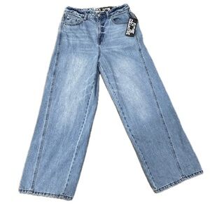👖✨ FUTURE COLLECTIVE *NEW* Relaxed High-Rise Wide-Leg Jeans | Light Wash, Sz 8